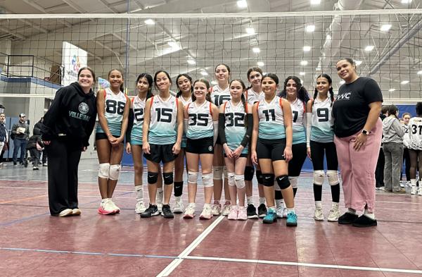 TVVC athletes huddle